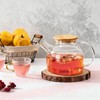 PARACITY Glass Teapot Stovetop 34oz/1000ml, Borosilicate Clear Tea Kettle with