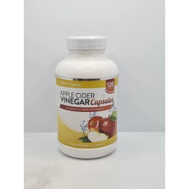 Suplemento alimenticio SlimZest vinagre de sidra de manzana 1000 mg 120 cápsulas
