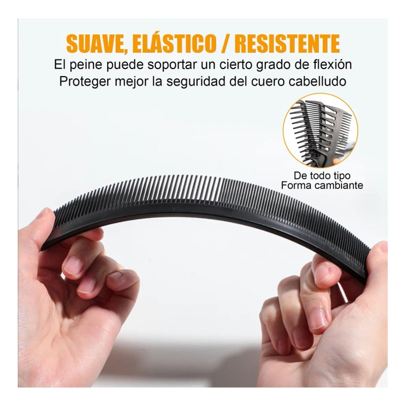 20kit Peluquera Peine Conjunto Profesional Peluquer Y Clip