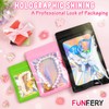 Funfery 100 Pcs Resealable Bags Clear Holographic Bags,Smell Proof Packaging