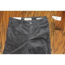Pacsun Women's Gray Velvet Mid Rise Skinniest Pants Jeans Stretch Size 24