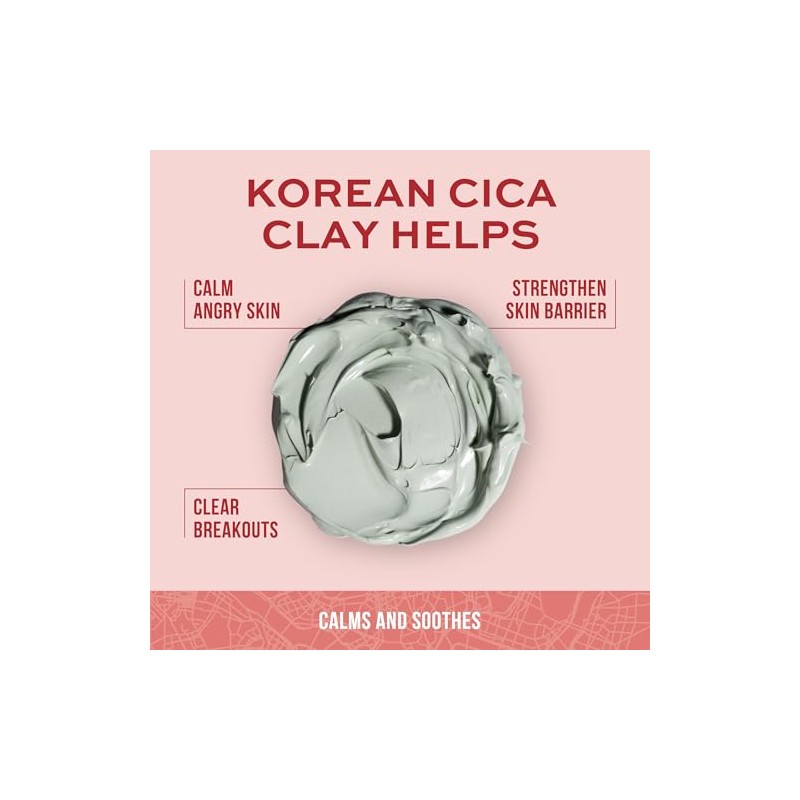 Korean Cica Clay Mask by Freeman for Unisex - 6