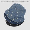 aoozleny Daisy Embroidered Denim Bucket Hat, Cute Bucket Hats Unisex