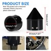 Front Axle Caps, PSLER Motorcycle Front Axle Nut Cover Cap