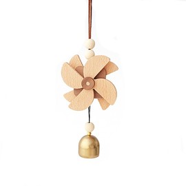 Windmill Good Luck Hanging Bell Fenshui Bell Door Opening Hanging Bell Housewarming Car Hanging Ornament Window Wall Decoration Bell Wind Chime Hanging Decoration