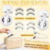 QUEWEL Magnetic Lashes Natural Look, 2 Pair Reusable Magnetic Eyelashes
