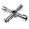 10,16 cm 1 triángulo de aleación/llave cruz Universal cuadrado triángulo