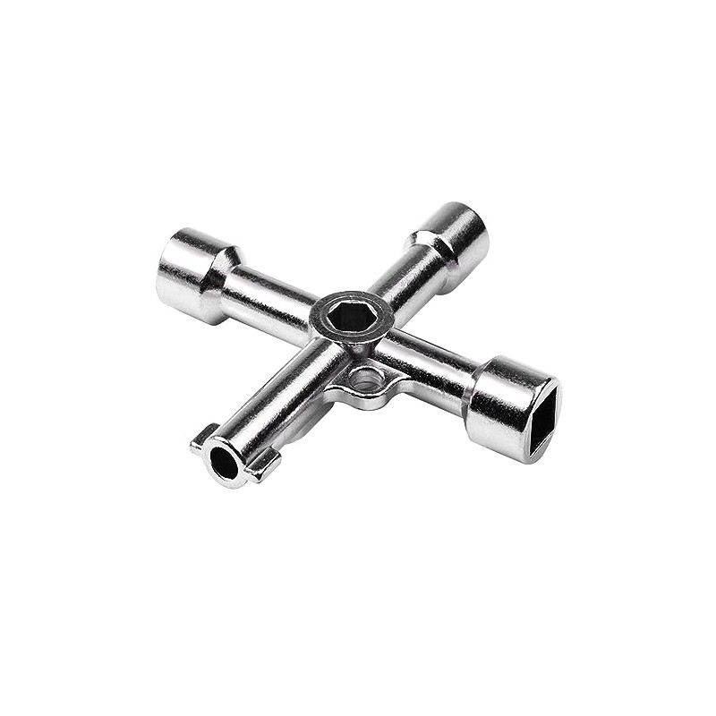 10,16 cm 1 triángulo de aleación/llave cruz Universal cuadrado triángulo