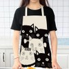 BOCTTCBO Cat Apron Cute Cooking Apron for Women Men Chef