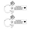 Nfyxcaz 2PCs New Home Keychain 2025 Housewarming Gift for New
