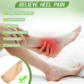 Lnkful Castor Oil Pack Wrap for Ankle Reusable Feet Brace Adjustable Acrylic Flannel...