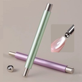 Round Bead Nail Art Magnets Strong Nail Magnet Set, 1 Piece, Light Green / 둥근 구슬 네일 아트 자석 강력 네일 자석 세트, 1개, 연한녹색
