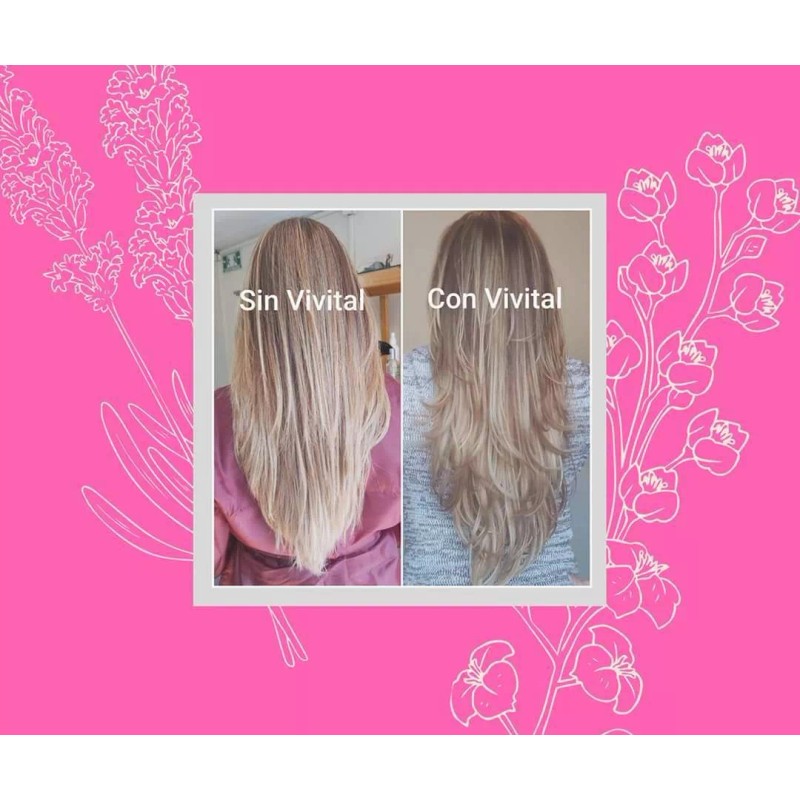 Vivital Shampoo Sin Sal, Keratina Y Colágeno 240ml