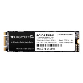 TEAMGROUP MS30 256GB with SLC Cache 3D NAND TLC M.2 2280 SATA III 6Gb/s Internal Solid State Drive SSD (Read/Write Speed up to 500/400 MB/s) Compatible with Laptop & PC Desktop TM8PS7256G0C101