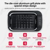 X&E Smokeless Indoor Grill, 1500W Non-Stick Removable Grill Rack &
