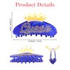 HAIMEIKANG Rhinestone Hair Claw Clips for Women - Acrylic Queen