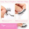 Self Adhesive Eyelashes Natural Look Spiky Manga Press On Lashes