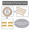 MuHize Copper Nickel Brake Line Repair Kit - Upgraded 1/4