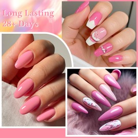 MEET ACROSS 27PCS Gel Nail Polish Set,27 Colors Gel Nail Kit Art Design Soak Off UV LED,Nail Art Design Gifts for Women