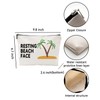 ZUYUROU Funny Makeup Bag for Women, “Resting Beach Face Cosmetic