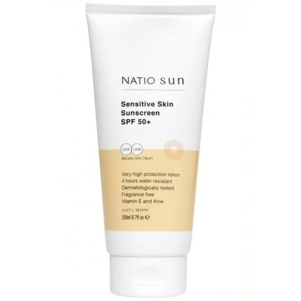 Natio Buy Natio Sensitive Skin Sunscreen SPF 50+ 200ml Online