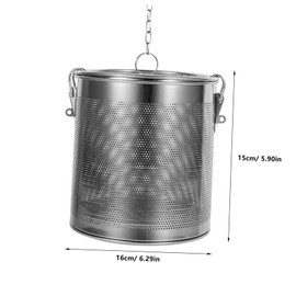 ABOOFAN Household Seasoning Filter Portable Reusable Strainer for Infusing Flavors Stews and Soups Stainless Steel Design for Home and Outdoor Cooking