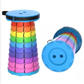 Unbranded Portable Folding Stool Telescopic Chair Travel Fishing Camping Collapsible Seat