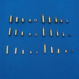 Raogoodcx® 360pcs M2 M3 M4 Male Female Brass Spacer Standoff Screw Nut Assortment Kit with Box