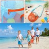 Amabro 2Pcs Sea Shell Bags for Beach, Mesh Seashell Holder
