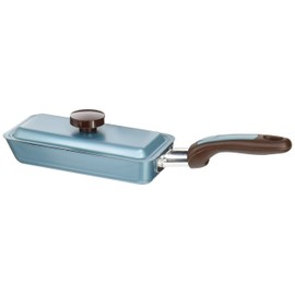 Strix Design SA-077 Quick Mini Egg Pan with Lid, Blue, 7.1 inches (18 cm), For Gas Fire, Mini Size, Egg Baking Machine, Dumpling Pot