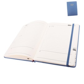 SEWACC Daily Planner Notepad with Elastic Band Blue To Do List Organizer for Work and Study Efficient Schedule Pad for Home and Office Task Management