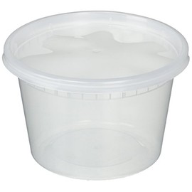 Deli Food Storage Containers with Lids, 16 Ounce (48 Count)