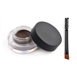 Xzeemo 3 g Eyebrow Cream, Eyebrow Pomade Gel, Eyebrow Colour with Double-Sided Brush for Eyebrow Makeup (Walnut)