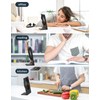 Zuvas Desk Fan Battery Operated, Rechargeable 180°Tilt Folding Personal Ultra