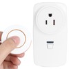 Household Appliances Controller 2-Way Wireless Power Outlet Remote Control SocketOrange