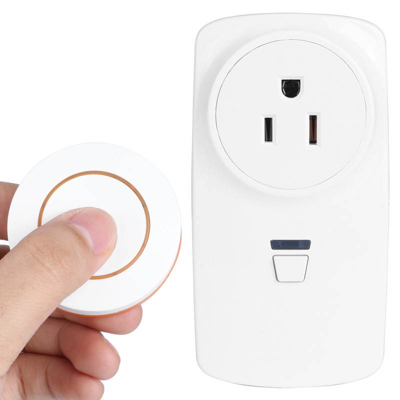 Household Appliances Controller 2-Way Wireless Power Outlet Remote Control SocketOrange