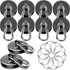 MIKEDE Strong Magnetic Hooks, 150LB Neodymium Black Magnets Heavy Duty