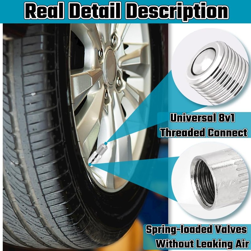HuGuWdy Valve Stem Extension 4Pcs 39mm, Tire Valve Extension Valve