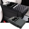 Priprilod Black Car Center Console Armrest Pillow, Memory Foam with