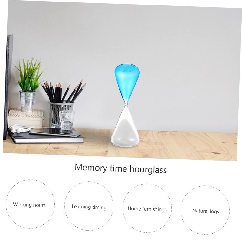 Ciieeo 10 Transparent Glass Timer Desktop Sandglass for Home Decor