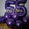 Number 30 Purple Balloons, 40 Inch Self Inflating Large Foil