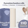 Betterway Bamboo Natural Brown Paper Towels - 8 Rolls, 2