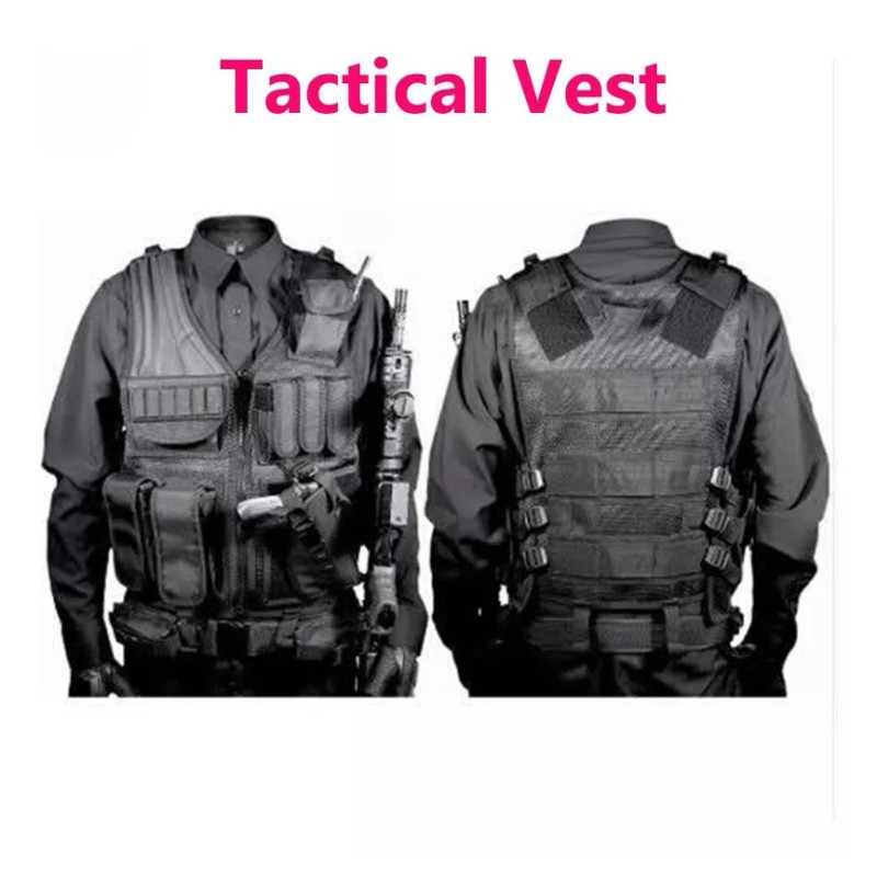 PopBabies Chaleco Tactico Porta Placas Militar Airsoft Paintball Bolso