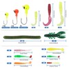 RoseFlower 146 Pieces Fishing Lure Kits Mixed Universal Artificial Soft