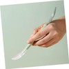 Zerodeko 2 Piezas Raspador Cuchara de Silicona para Bebes Cuchara