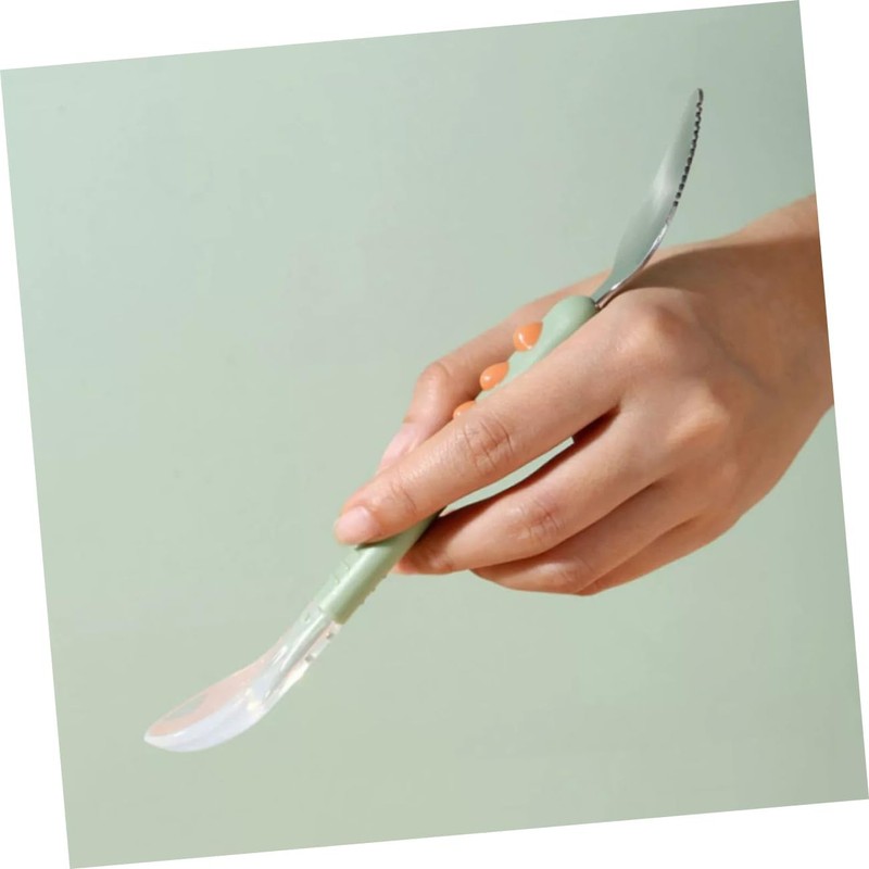 Zerodeko 2 Piezas Raspador Cuchara de Silicona para Bebes Cuchara