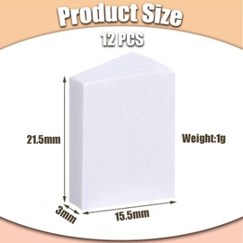 LvYiLinggg 12pcs Miniature Blank Book 1:12 Miniature Blank Book 15.5*21.5*3mm DIY Dollhouse Decoration BJD Scene Props
