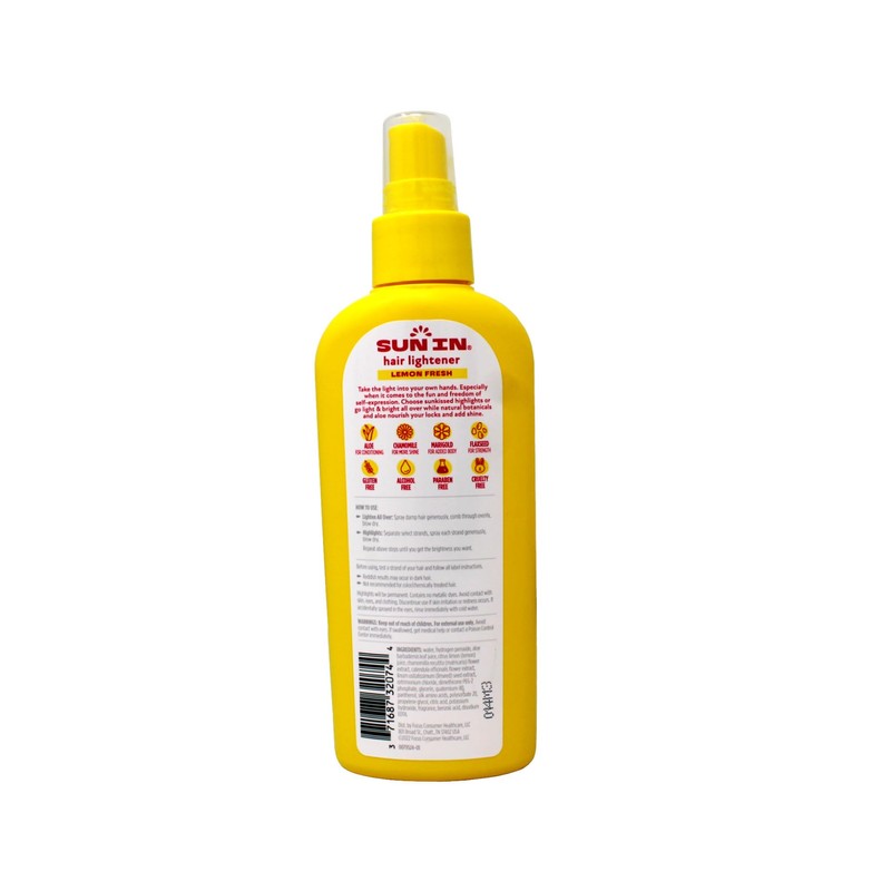 Sun-In Hair Lightener Spray, Lemon, 4.7 Ounce