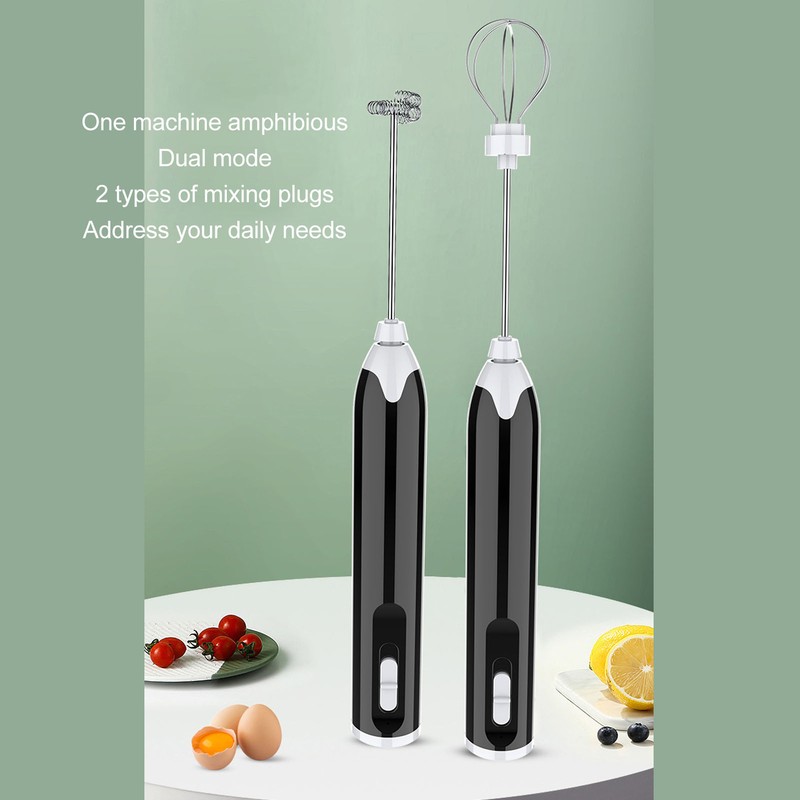 Electric Egg Beater Portable Multi Gears Milk Frother Rechargeable Kitchen