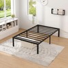 NEW JETO Metal Bed Frame,Twin Size Bed Frame with Storage